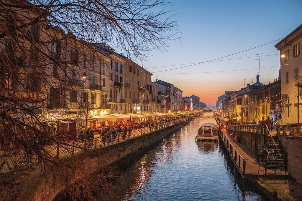 Apartamento Navigli 10 Min Loft Moderno Con Area Esterna Milán Exterior foto